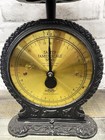 Vintage Brass And Cast Iron Salter Family Scale 11 Lbs No 45 1982 Gold Face