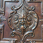 Rare Antique Gothic Victorian Ceiling Tin Tile Old Man Winter North Wind Chic