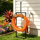 Heavy Duty Garden Hose Holder Water Hose Holders W 4 Spikes   2 Shepherds Hooks
