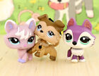 Minilpsshop 3pcs Lps Collie Husky Fox Animal Figure Toys Pets Cute Kids Gift