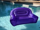 Inflatable Sofa Couch Purple 54  Two Person Kids Pool Floating Beach Lounge Toy