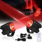 Pair Whipless Laser Rgb Led Whip Light Antenna Remote For Atv Utv Can Am Polaris