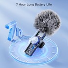 2pcs Lavalier Wireless Microphone Game Live Streaming interviews youtube tiktok
