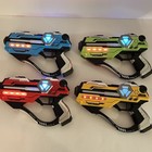 Ivoxex 4 Player Laser Tag Set- Laser Guns   Digital Score Display Vests- Tested
