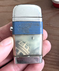 Vintage Scripto Vu-lighter Telstar Bell System Satellite Lighter W  Case   Paper
