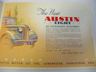 1939 Austin Eight Color Brochure 20 Pgs Xlnt