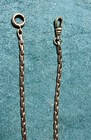Antique Art Deco Red Gold Filled Flat Link Pocket Watch Chain 14 9 Grams  Mint 