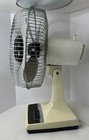 Vintage Panasonic By Galaxy 3 Speed Oscillating Desk Fan  F-1209a Tested Clean
