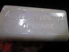 Cameo Specialty Co  Chicago 1890 s Milk Glass Skin Care Bottle Pat  Dec 11  1894