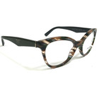 Prada Eyeglasses Frames Vpr 11r Vao-1o1 Green Brown Striped Cat Eye 50-17-140