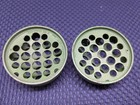 Lot Of 2 Nevertip  3 Green Vintage Florist Metal Domed Flower Frog 21 Holes