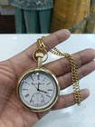 Elgin Vintage Brass Pocket Watch Collectible Antique Style Gift