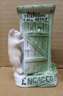 Nice Estate Fresh Antique German Pink Pig Fairing Lot Of 3 Look Coin Bank   More