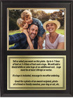 Personalized Photo Plaque - Landscape Orientation - Custom Message  Color   Size