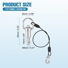 0 31 X 3 8 Inch  dia X L  Handle Locking Pin Quick Release Pin With Screw
