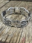 Vintage Sterling Silver 925 Southwestern Unique Taxco Mexico Chain Brace G2u