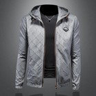 Men Luxury Fashion Trend Bomber Streetwear Long Sleeve Zipper Casual Jacket Coat