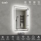 24x36   Led Bathroom Mirror Wall Vanity Mirror Dimmable Anti-fog Tempered Glass