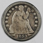 1853 Seated Liberty Dime   Love Token    albert    201873