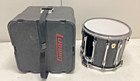 Ludwig 14  Black Marching Band Snare Drum   Case 12 Lugs  Monroe Badge  3405076