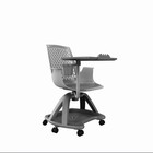 Mobile Student Chair With Swivel Desk   Storage     Modern   Functional Design