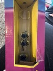 Galileo Thermometer - Glass  Blue Floating Spheres  Gold Dolphin Tags  11  Tall