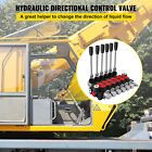 Hydraulic Backhoe Directional Control Valve W  2 Joysticks  6 Spool  11 Gpm