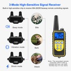 2625ft Remote Dog Shock Training Bark Collar Rechargeable Waterproof Pet Trainer