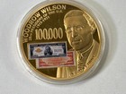 Lot 3 Commemorative Coins Ulysses Grant Woodrow Wilson 1896  5  100k 24k Gold