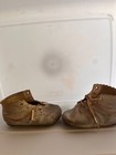 Vintage Leather Lace Up Baby Shoes 4-1 2  High Top