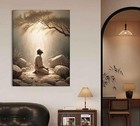 Jesus Prayers The Garden Of Gethsemane Canvas Wall  Chris Poster Religious Decor