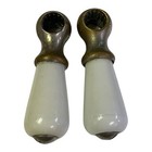 Vintage Porcelain Faucet Knobs H C For Hot And Cold Water