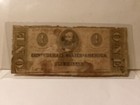 Confederate States America One Dollar Note Currency 1862 Paper Money 7 Rarity