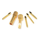 30 Pcs Dental Screw Post 24k Gold Plated Conical Refills S m l xl For Root Canal