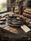 Multi-layer Leather Bracelet With Leaf Charm Add A Unique And Natural Touch To Y