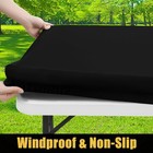 Smiry Rectangle Table Cloth  Waterproof Elastic Fitted Tablecloths For 6 Foot Ta