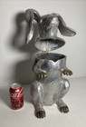 Vintage Arthur Court Collectible Aluminum Brass Bunny Rabbit Wine Cooler Holder