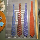 Lot Of 4 Vintage Designer 100  Silk Ties Mix Multicolor