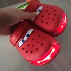 New Kid   s Light-up Lightning Mcqueen Croc Nwt Kid Shoe Clog C9-j3 Sizes
