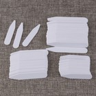 200pcs set  Plastic White Collar Stays Bones Stiffeners In 3 Sizes Collar Stay