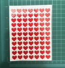 8pcs Heart Stickers Thin Foil Waterproof Sticker Free Shipping