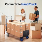 Heavy Duty Aluminum Convertible Hand Truck 3 In 1 Folding Dolly Cart 660 Lbs