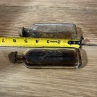 Pinex Trademark Antique Glass Bottle Medicine Apothecary Metal Twist Cap Vintage