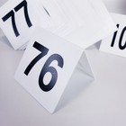 Restaurant Table Numbers 76-100 White  Tent Table Numbers 3 Sets New
