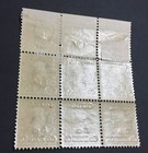 Momen  Us Stamps Possessions  224 Mint Og H Plate Block 