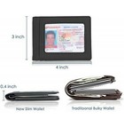 Rfid Men s Leather Slim Bifold Money Clip Wallet Front Pocket Credit Card Holder