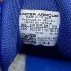 Under Armour Leadoff Mid Kids Baseball Cleats White Blue Youth Size 13k