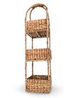 3tiered Storage Basket  Seagrass Woven Basket  Natural Storage Organizer