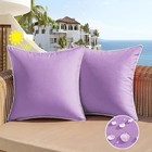  Outdoor Waterproof Throw Pillow Covers 18x18 Set 18  X 18   pack Of 2  Purple