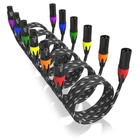 Velwav Pro Xlr Mic Cables Balanced Audio 3-pin Male To Female Ofc Shielded Wire